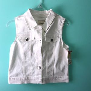 Children’s White Jean Vest